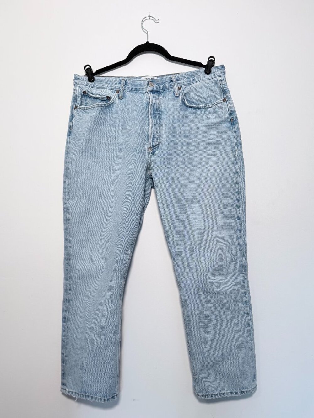Agolde Jeans Riley High Rise Straight Crop - Size 32